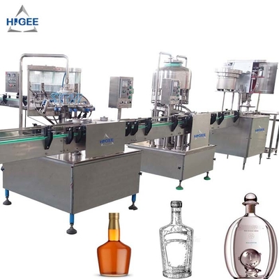 China Máquina de rellenar de la vodka del licor del alcohol para las botellas de cristal con el poder 0.75kw proveedor