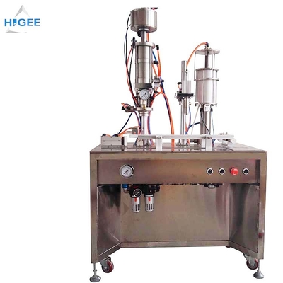 China 35 - 65 milímetros máquina de rellenar de relleno y que capsula de agua embotellada de la altura de la botella de la máquina del inhalador del aerosol proveedor