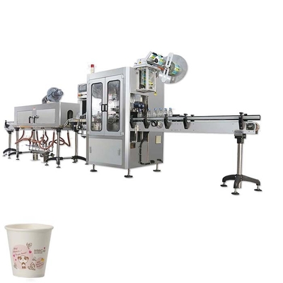 China Las tinas al por mayor del helado de la máquina de etiquetado de la manga del encogimiento de la taza de Higee encogen la máquina de etiquetado de la manga proveedor