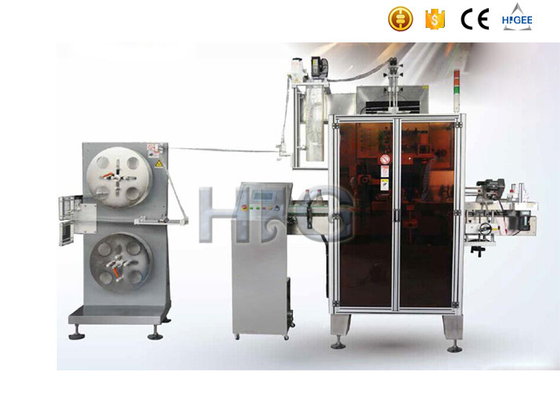 China Máquina de etiquetado de la manga de encogimiento de calor, aplicador de la etiqueta de la manga con el túnel del encogimiento proveedor