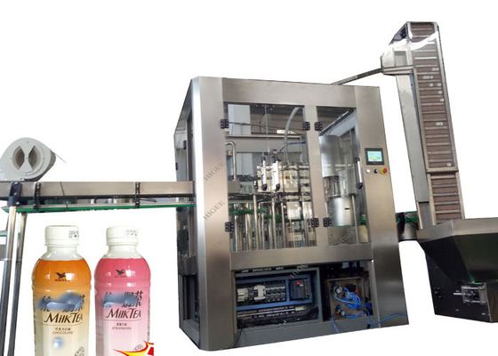 China Máquina de rellenar de la bebida líquida del frasco, embotellado plástico completamente automático y máquina del lacre proveedor